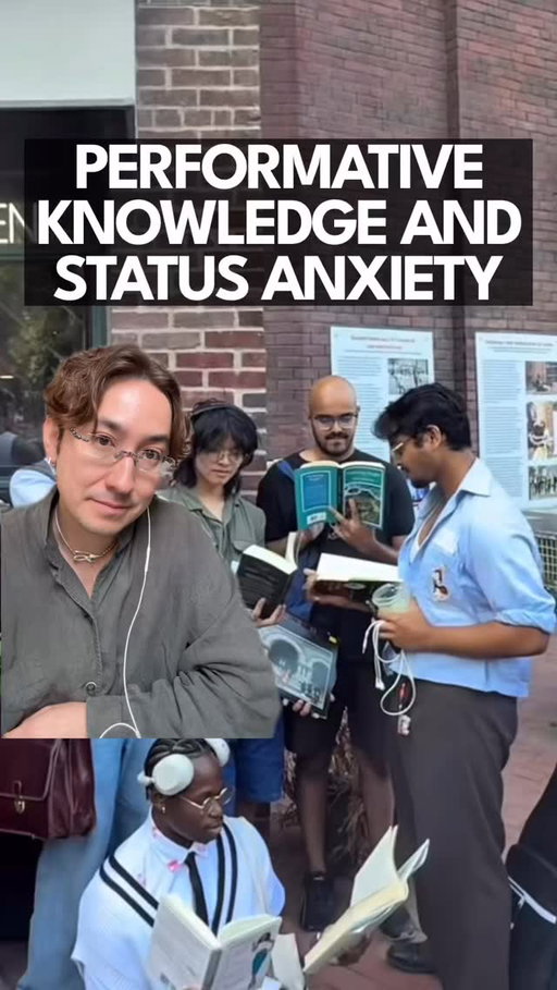 Knowledge is the last accessible status symbol.

Today: breaking down why “performative knowledge” is trending, how AI is reshaping status anxiety, and why brands are shifting from products to “proof-of-thought."