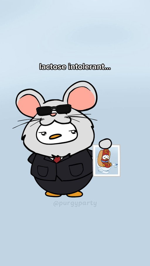 Step by Step guide on how to stop being lactose intolerant 🧀

Follow @purgyparty and download our new battle royale mobile game!

#pudgyparty #purgyparty #pudgypenguins #purgypengoon #cartoon
