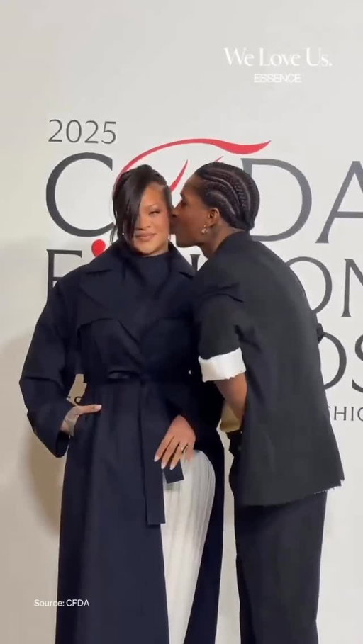 Mom and Dad have arrived! 

Rihanna is stepping out for the first time since giving birth to her baby girl to support A$AP Rocky, who received the Style Icon Award at the 2025 CFDA Awards. 

Ms. Fenty, you look [redacted] good!