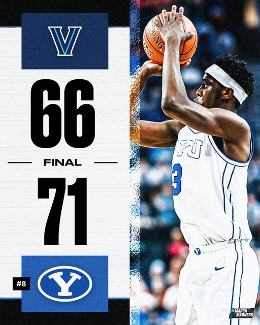 NO. 8 BYU WINS IN VEGAS 🔥

The Cougars start their highly anticipated season off with a W over Villanova 👏