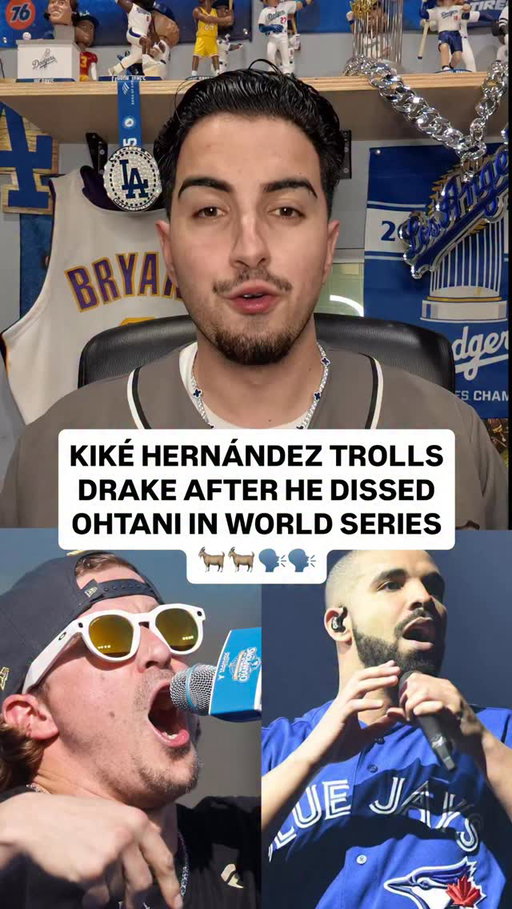 A lot of Dodgers fans didn’t like Drake celebrating early after the Blue Jays won World Series Game 5 & trolling Shohei Ohtani.

Kiké Hernández responded with his own diss for Drake at the World Series parade celebration today 🔥

Shot by Noel Sanchez, @noisebynoel 🫡

#losangeles #dodgers #mlb #championship #trendingreels #dodgerstadium #rap #beef #funny
