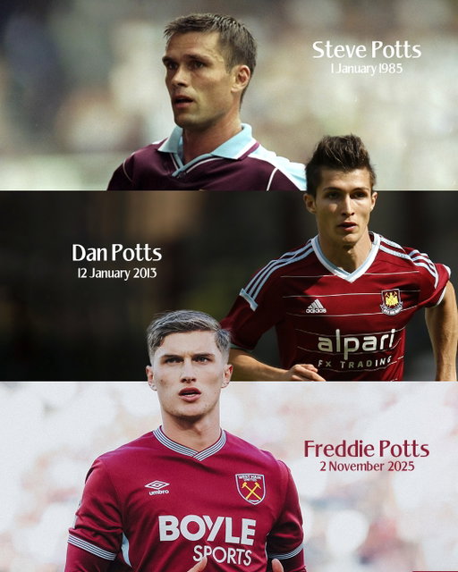 A trio of top flight debuts for the Potts family ⚒️