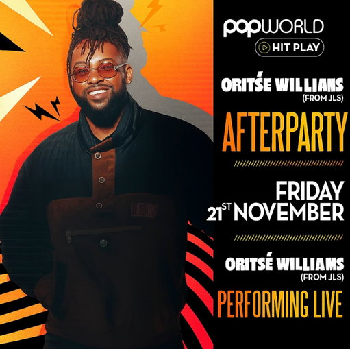 A F T E R P A R T Y🎉 

📍Popworld Birmingham
⏰ 22:00 - 03:00
🗓️ 21st November 2025 

Popworld Hit Play To The Best After Party Around With Oritse From JLS Giving You The Play List & The Vibes To Fuel Your Friday Night Out! 

🎟️ https://fatso.ma/2KJw