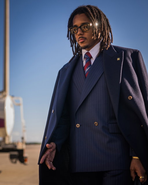 Tradition reimagined. In a meeting of heritage and innovation, AMIRI brings contemporary craftsmanship to FC Barcelona’s (@fcbarcelona) timeless spirit - tailoring the elegance of football’s legacy for a new generation. @amiri @fcbarcelona @mikeamiri