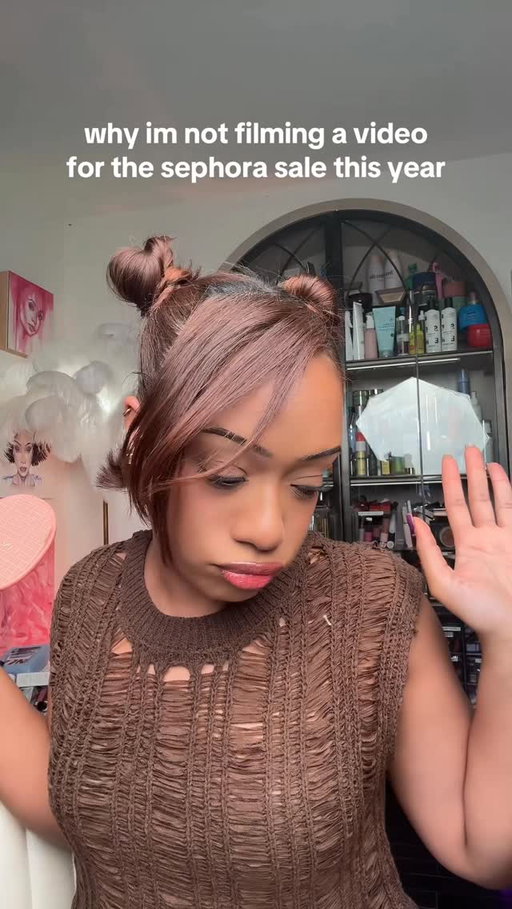 as she says with a collection of product behind her! it’s my job ok leave me alone 😭 but seriously no more PR unboxing & luxury hauls like donate to ur local food bank or sumthin idk