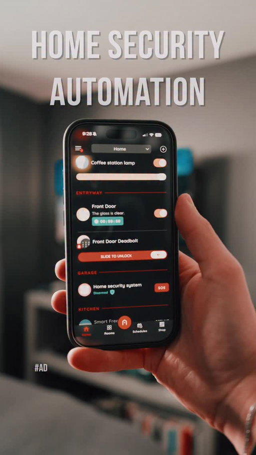 Here are 3 tips on how to automate your home security! I upgraded my home security with @homedepot and their Hubspace powered products for easy and effortless monitoring! #HomeDepotPartner #THDHubspace #hometech #homeautomation #homesecurity