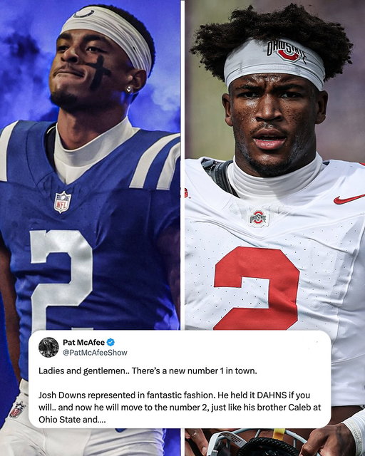 That brother connection 🤞

Following the trade for Sauce Gardner to the Colts, Josh Downs has switched to be No. 2. The same number his brother wears at Ohio State 🌰 

(via @colts, @joshdowns)