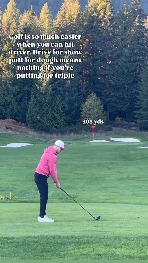 Idk about you but I think this whole notion of “go spend time on short game and putting if you want to improve” is overstated. I understand it’s important and definitely necessary to lower scores, but you know what fun? Piping a driver 3 bills down broadway. Stepping up to a tee box knowing you’re going to stripe it. I play my best golf when I’m confident with driver. Putting comes and goes, but the money leaders in the pga tour are not the best putters.. they are the best drivers and ball strikers.