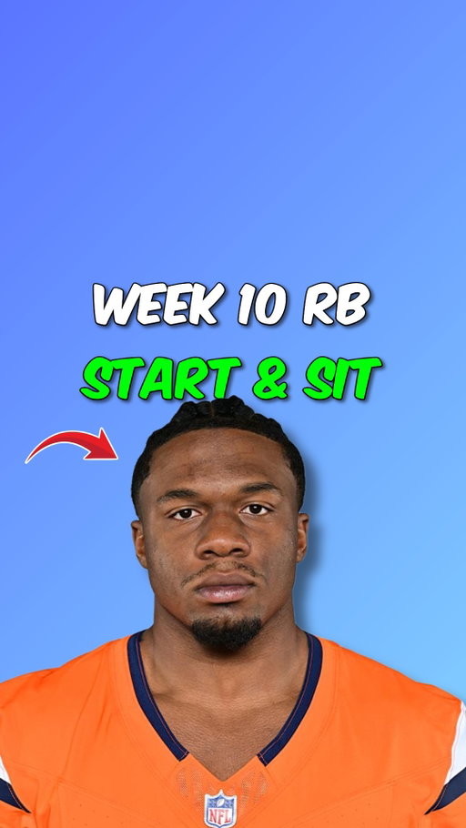 Week 10 Start & Sit RBs🏆⬇️

Start: Kimani Vidal – Workhorse role locked in; great matchup to capitalize.

Sit: Bam Knight – Volume concerns and tough defense make him a fade.

Start: Bears RBs – Backfield clicking; both backs should find plenty of work.

Sit: Jacory Croskey-Merritt – Losing touches and efficiency; better options available.

Start: RJ Harvey – Explosive every week and trending up in usage.

Sit: Alvin Kamara – Offense slowing down and workload shrinking — time to bench.

#FantasyFootball
#FantasyFootballAdvice
#fantasyfootballnews
#FantasyFootballTips #FantasyFootballLeague