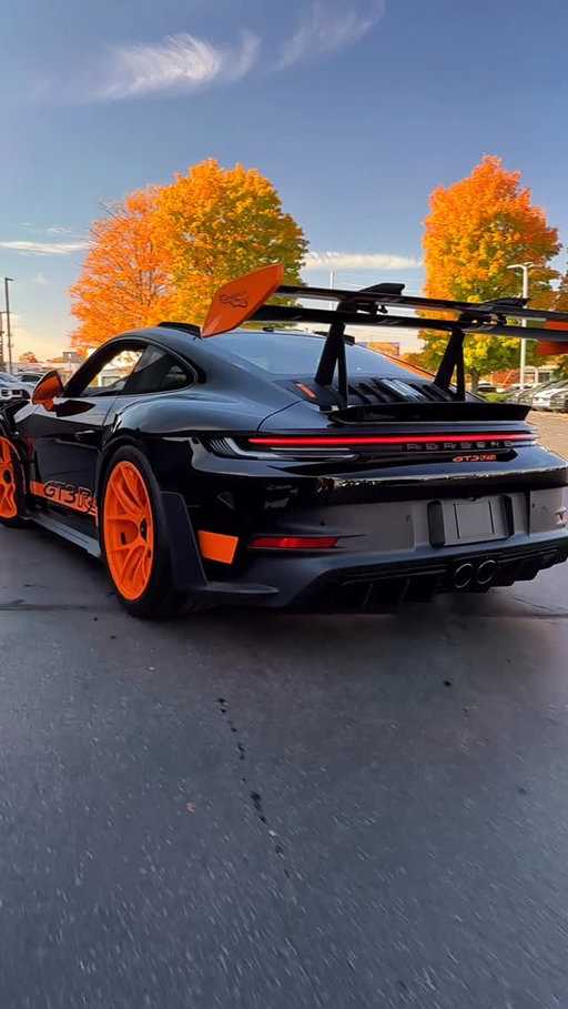 Imagine a fall drive through the leaves in this.

Black and orange GT3 RS.
Sonderwunsch spec.
4.0L of naturally aspirated purpose.
Just a trip to PDI, but it looks like the start of something much bigger.

#TomWoodPorsche #911GT3RS #Sonderwunsch #FallRally #BornInFlacht #PorscheLife #GT3RS #PorscheExclusive #PorscheDelivery #NaturallyAspirated