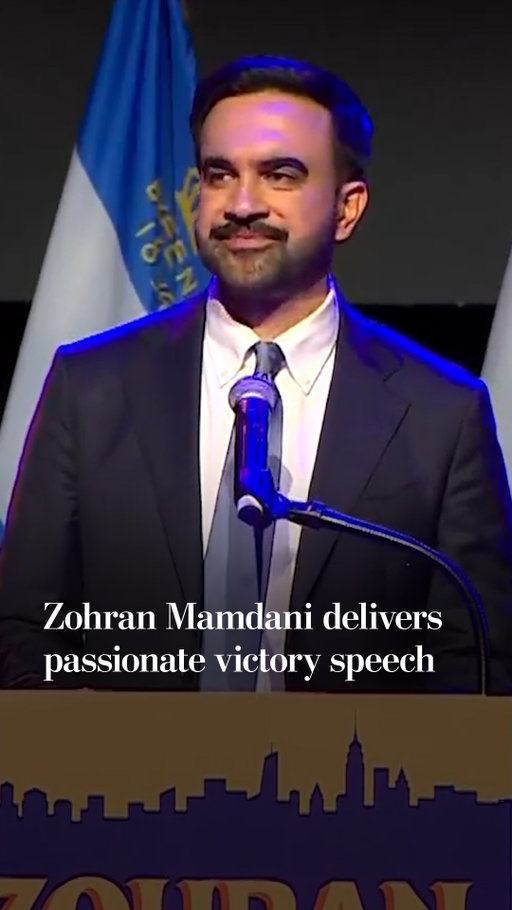 In his first speech since winning NYC's mayoral race, Zohran Mamdani acknowledged that he is young, Muslim and a democratic socialist — and said he refuses "to apologize for any of this.”

Mamdani, 34, will be the youngest New York mayor in a century. Voter turnout for the race surpassed 2 million, the first time that's happened since 1969, according to the NYC Board of Elections.

"This is not only how we stop Trump, it's how we stop the next one," he said, addressing New Yorkers. "So Donald Trump, since I know you're watching, I have four words for you: Turn the volume up."

Catch more of Mamdani's speech, and what you missed on election night, by tapping the link in our bio.