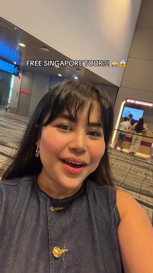FREE SG TOUR?? 🙈 Let the adventure begin.. but first, layover muna 💕