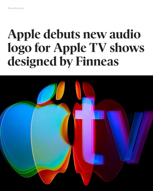 Catchy?

@apple has unveiled a new audio logo, or mnemonic, created by Grammy-winning artist and producer @finneas, which will precede all @appletv original shows and films going forward.

Finneas began at his upright piano,then built the sound by hitting pieces of zinc (and reversing the audio), reversing piano takes, and manipulating bass synths, pitching them up and gliding them down.

There are three versions of the mnemonic: a main five-second version that will play before TV episodes, a one-second version for movie trailers, and a twelve-second version designed for theaters, appearing before Apple Studios’ original films.

The new audio logo is part of Apple's revamp of Apple TV which started by removing the plus sign from its name earlier this year.

#branding #brandidentity #logodesign #graphicdesign #creativedirection #brandstrategy #logoinspiration #visualidentity #branddesign #logotype #typography #designinspiration #brandinspo #graphicdesigner #apple #appletv #appletvplus #finneas #audiologo #sounddesign
