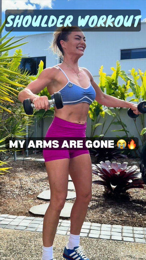 We’re getting arms so strong we can fly away 😂

3 sets each
12–15 reps
Then finish with 100 flyes
Your shoulders will be screaming but you’ll feel amazing after 🔥

Save this for your next shoulder day 💗

#workoutwithme 
#upperbodyday 
#athomeworkout 
#workoutforwomen #micdupworkout