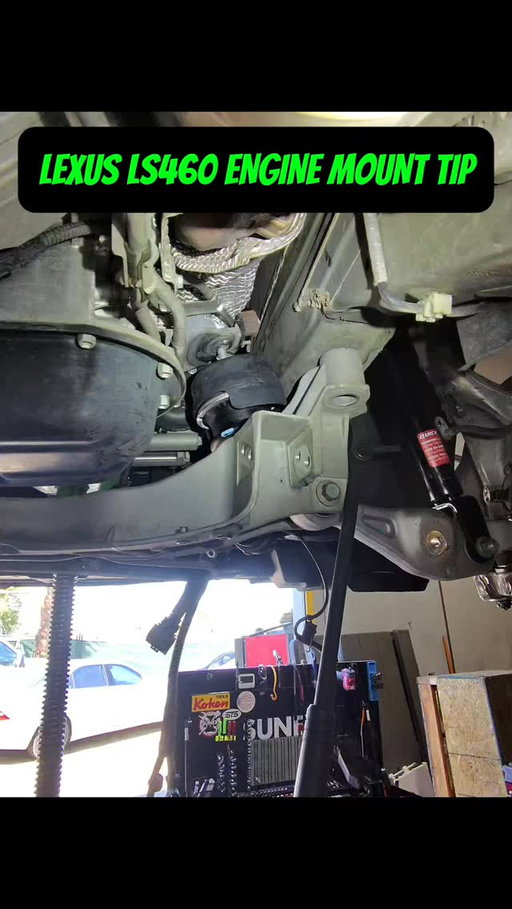 Lexus LS460 Engine Mount Replacement Tech Tip. DO NOT REMOVE THE ENGINE