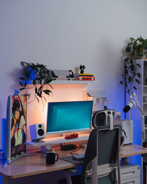 Calm nights in the setup 🌙 

#desksetup #pcsetup #gamingsetup #homeoffice #officedecor #workspace #workstation #deskgoals #setupinspiration