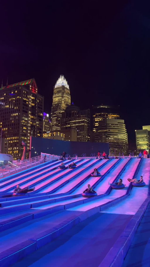 Tag who you want to snow tube with this year at Light the Knights ❄️☃️✨🤩 

Our Snow Tubing Hill is presented by @atriumhealth @levinechildrens!
