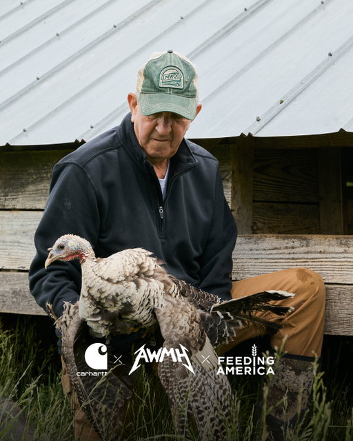 Carhartt supports healthy and accessible farming and food systems, and the hardworking farmers who deliver food to our tables year round.

Carhartt and @Metallica's Foundation, @AllWithinMyHandsFoundation, are partnering with @FeedingAmerica to help people access food without judgment or stigma and make more family gatherings possible.