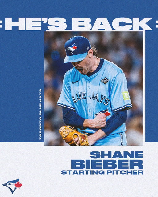 WELCOME BACK, BIEBS!
OFFICIAL: RHP Shane Bieber has exercised his player option for the 2026 season.