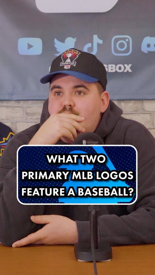 What 2 MLB logos feature a baseball? #mlb #mlbtrivia #sports #sportstrivia