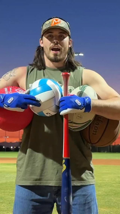 How many sports balls can be hit for a home run?
