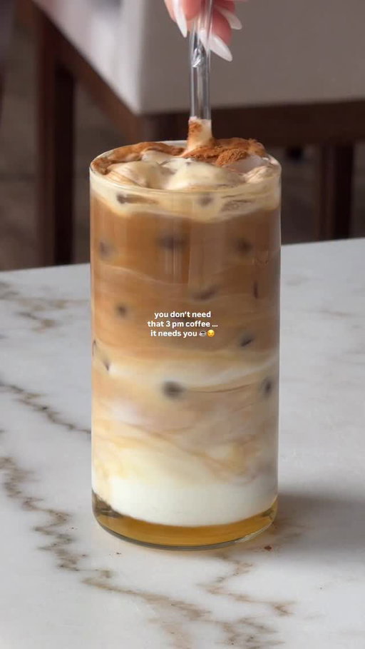 daily affirmations 🤲

details:
- ice
- butter pecan syrup
- cinnamon
- whole milk
- single shot

#icedcoffee #coffee #coffeeislife #homecafé #pecanpie #pecan