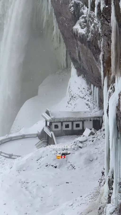 Follow @travelmowgly for your daily dose of Canada travel inspo 🇨🇦✨ 

Niagara falls in winter 🤯

Save this reel and share it with someone you’d love to visit this place with! ✅

💡 Did you know? Journey Behind the Falls is open all year! ❄️
This winter, enjoy stunning views of Niagara Falls from the viewing platforms.

#Niagara #NiagaraFalls #Canada #Travel #Ontario #Winter #BeautifulDestinations  #NiagaraParks