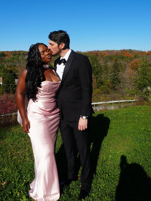 We clean up nice, if I do say so myself 🩷 #weddingguest vibes. We celebrated love while in love, oh darling how I love, love 💗 I got to see my cousin marry the love her life and it was such a cute intimate moment. 

Shout out to all the love birds out there 🩷 

#weddingguests #weddingguestdress #weddingguestoutfit #ootn #pinkdress #mixedcouple #explorepage✨