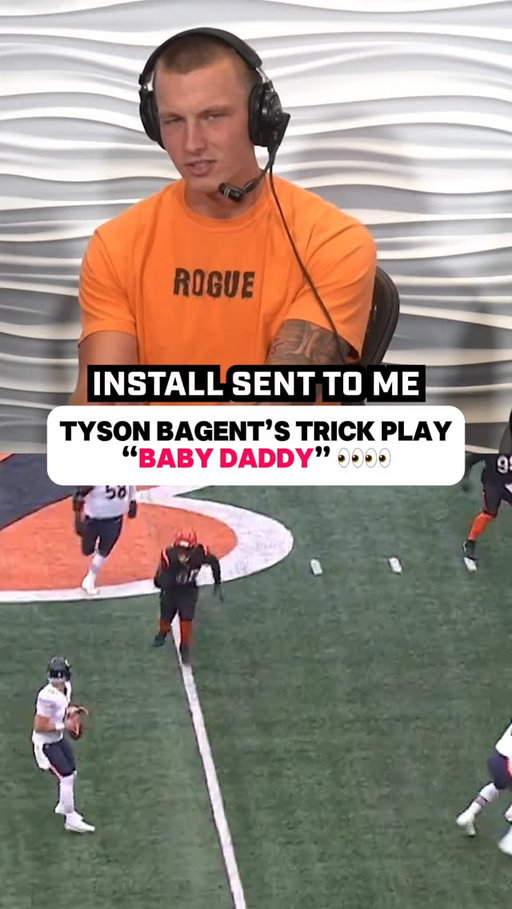 Tyson Bagent explains trick play with Caleb Williams called “Baby Daddy” 2 weeks after the birth of his daughter🥹🔥