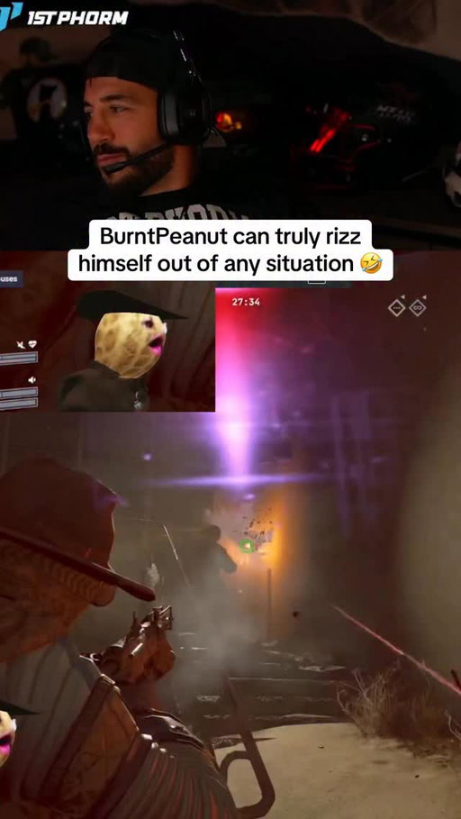 BurntPeanut can rizz himself out of any situation 🤣