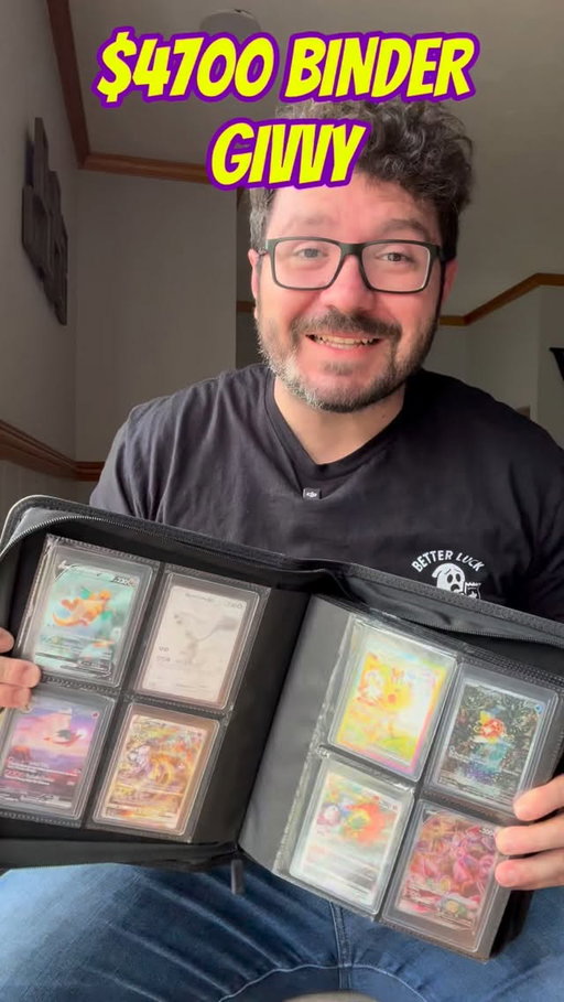 ‼️UPDATE‼️GIVVY IS DONE
Hit Binder GIVVY Update
To Enter:
MUST BE FOLLOWING (we will check)
✅ @elipokerips 
✅ @julesdreww 
✅ @goat_armor 

US ONLY 

COMMENT WHAT ARE YOU GOING TO DO IF YOU WON THIS BINDER?
→ current binder value = $4.7k
• updated binder progress by following botbjules & botbeli on @rarecandy 
Hosted by : GOAT ARMOR #pokemontcg #pokemoncards #pokemoncommunity #tcgpokémon #réel