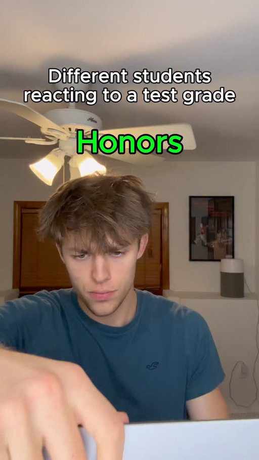 Honors students will get a 98 and say they failed #skit #meme #funny #test #grade