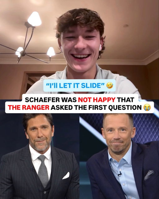 Matthew Schaefer is already an Islander at heart... 

He’s NOT HAPPY that the Rangers legend Henrik Lundqvist got to ask the first question and not Liam McHugh, the Long Island native 🤣
