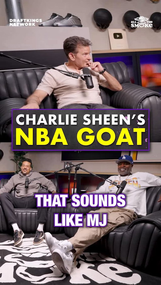 Charlie Sheen shuts down the NBA GOAT debate 😂🐐

ALL THE SMOKE with the Hollywood icon is available now on YouTube! 💨