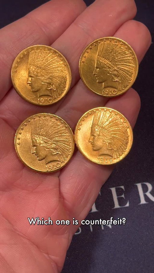 Is it just one? All four? None? Well… it’s not none. There is your hint. But place your guess(es) for the coin(s) you think are counterfeit. 

#wittercoin #break #silverlabel #goldlabel #coins #gold #goldcoin #cac #pcgscac #silver #silvercoin #silverstacking #rarecoin #coinshop #coinstore #sanfrancisco #goldbullion #silverbullion #preciousmetals #rarecoins #coincollecting #silverdollar #morgandollar #ngccoins