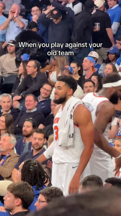 Back to my wholesome NBA content #sports #knicks #nba #basketball #nyc #msg #newyork #timberwolves
