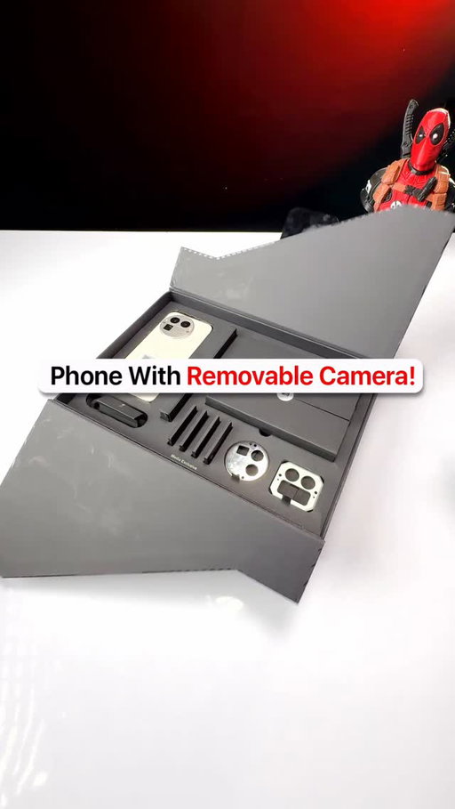 A phone with a detachable camera? What? 🤯
.
.
.
.
Realme GT 8 Pro, World's First Phone With A Swappable Camera