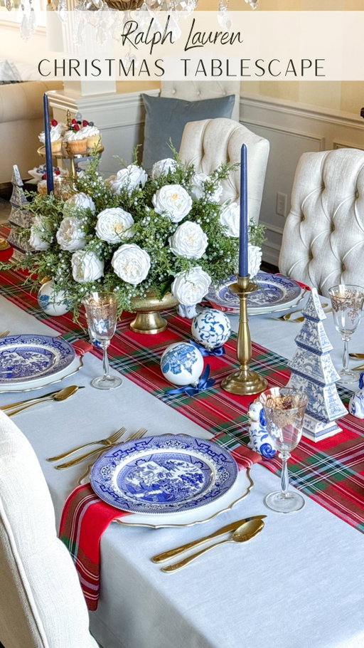 My take on a Ralph Lauren Christmas table - with a grandmillennial twist ♥️💙🤍✨

✔️Comment LINK for a DM to shop this table and create this look at home!
✔️Follow along for more Christmas decor inspiration!
.
.
.
.
.
.
.
#ralphlaurenchristmas #ralphlaurenstyle #classicchristmas #christmastablesetting #tablescapestyling
