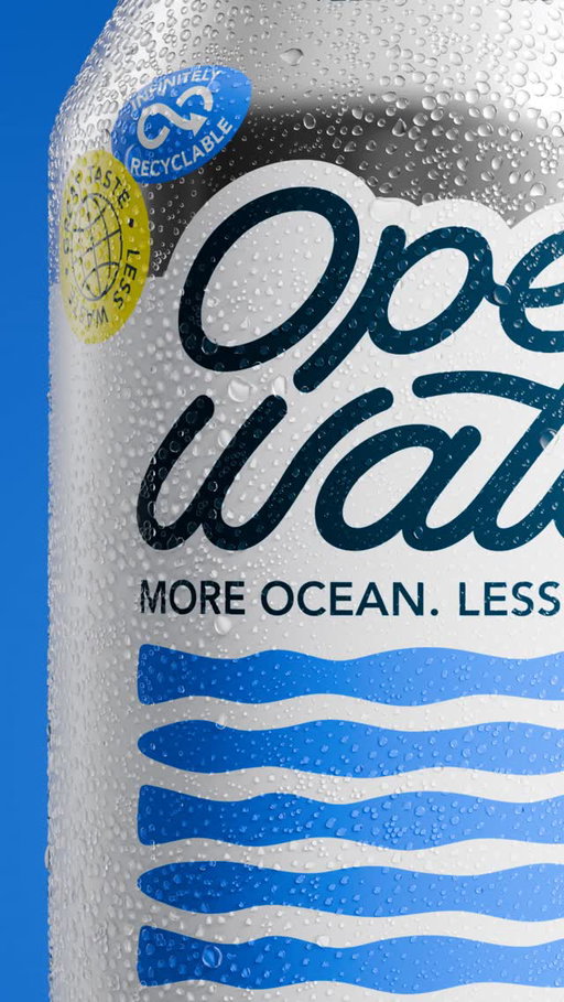 Your water’s sweating all the sustainable details so you can feel good about every sip 🌊 #moreoceanlessplastic