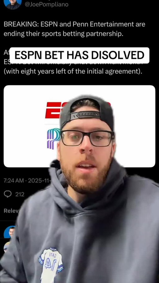 ESPN Bet is no more, and Penn Entertainment just lost almost a billion dollars! #sportsbetting #espn #penn #sports #nfl
