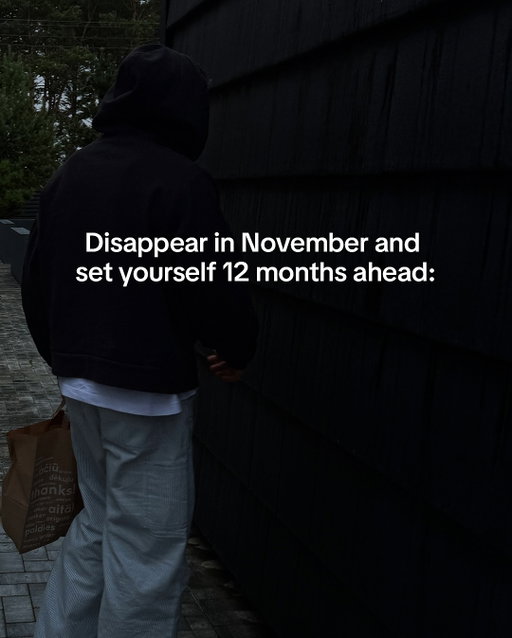2026 is less than 2 months away, now is the time to disappear and level up.