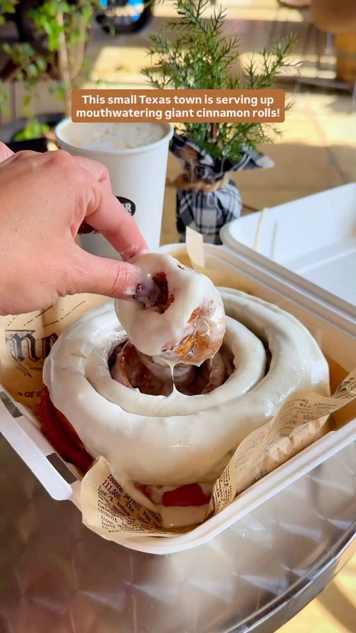If you’re looking for some of the best cinnamon rolls in Texas, you’ll find them in the small town of Boerne at Richter Bakhaus. 

These Texas-sized beauties are made fresh daily but do sell out fast, so it’s best to get there early or call ahead to make sure you get one. Each roll is around $10, and there’s a limit of three per person.

You can ask for their vanilla bean icing on top or on the side — and make sure to have it warmed up! 

📍 153 S Main St, Boerne, TX 78006

#cinnamoroll #cinnamonrolls #boerne #boernetx #igtexas #texastodo #texasexplorer #texastravel #texas