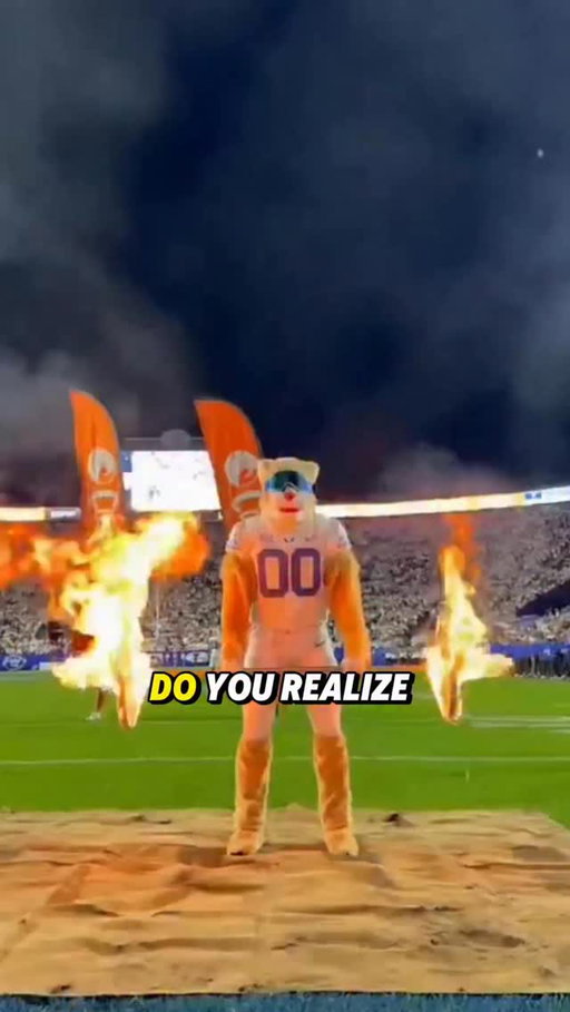 BYU’s Cosmo the Cougar is the best athlete in College sports #byucougars #cosmothecougar #collegefootball #collegebasketball #mascot