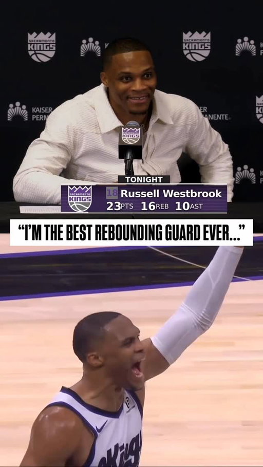 “I’m the best rebounding guard ever…” 🗣️ @russwest44 backs it up with 8,734 career regular season rebounds... passing Jason Kidd for the MOST by a guard in NBA history! 😤