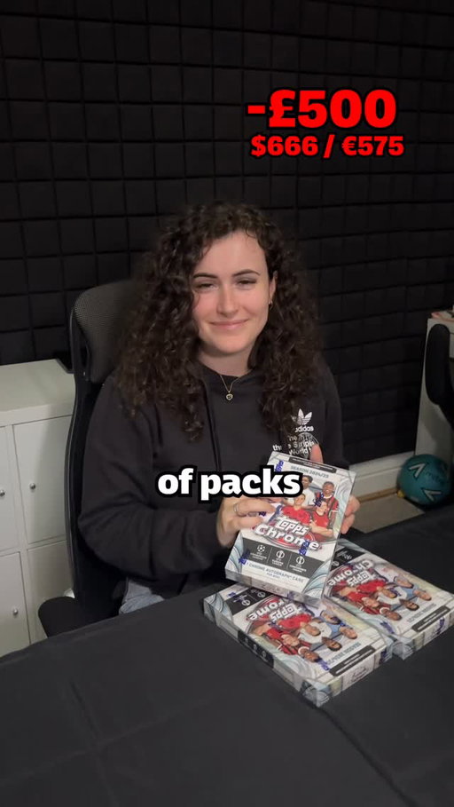 My Girlfriend Opened £500 worth of football card packs! ⚽️ #football #soccer #packopening