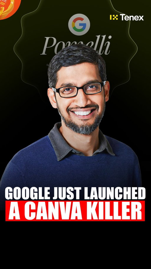 Google just launched a Canva killer, and it could completely change how creative work gets done. 

It’s called Pomelli, a new AI design platform inside Google Labs that lets you create full marketing assets just by describing them in text.

You can type “make a modern product launch poster,” and Pomelli instantly generates layouts, typography, and color palettes, all editable and consistent with your brand.

It can design social media graphics, slides, and even full campaign kits from a single prompt. 

You can tweak the style, the tone, or the audience you’re trying to reach, and Pomelli automatically updates all the fonts, photos, and copy in seconds.

It even integrates with Google Workspace, so you can export your visuals straight into docks, slides, and drive, making it the first design tool that fits naturally inside your workflow.

For years, Canva dominated the easy design space, but Pomelli tight integration with Google’s ecosystem could make it the default design tool for the next generation of creators and teams. 

#google #ai #canva