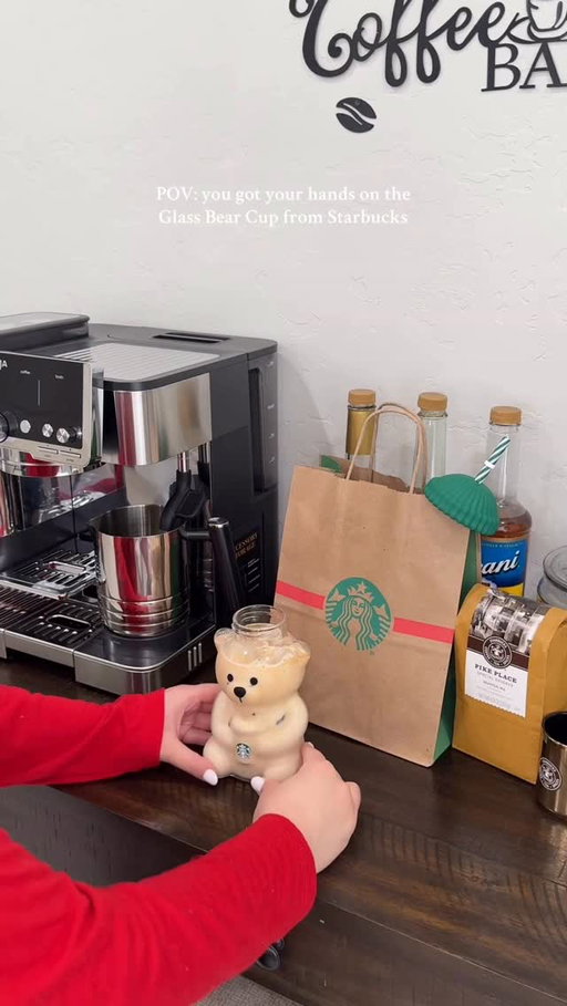 From visiting the first Starbucks store in Seattle to my husband camping outside for the Viral Bear Cup… yeah we’re huge fans!!! @starbucks 

#starbucks #glassbearcup #starbuckcup #starbucksglassbear #coffee #coffeeislife