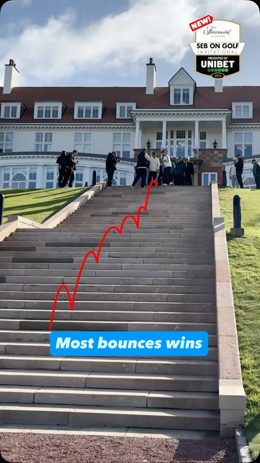 MOST BOUNCES WINS! Huge Creator Putting Challenge on the famous steps at @trumpturnberryscotland just before we kick off the $100,000 Golf Race & KO Tournament! Episode 2 coming very soon!