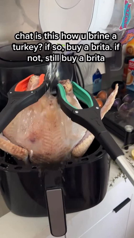 we brined it in bwita tho so it’s still good right??💧🦃