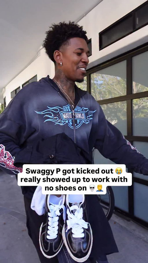 “Can I sleep here tonight” 😂😂😭 Swaggy L #nba #nickyoung #homeless
